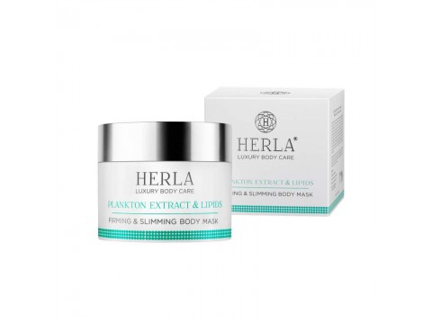 HERLA LUXURY BODY CARE liekninanti anticeliulitinė kūno kaukė Plankton Extrakt & Lipid Firming and Slimming body Mask 200ml